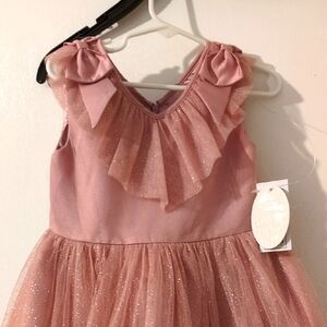 Harlow & Rose Girls Pink Sleeveless V-Neck Sundress 5